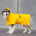 犬服 防水 防風 撥水 軽量 通気 ペット服 犬用 レインコート 犬用 レインコート ペット用 フル カバー 腹 帯 コーギー 中型 犬 大型 ハスキー ゴー...