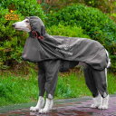 犬服 防水 防風 撥水 軽量 通気 ペット服 犬用 レインコート ペット用 調節可能 犬用 レインコート フル カバー 中型 大型 接着 式 四 足 フード付...