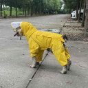 犬服 防水 防風 撥水 軽量 通気 ペット服 犬用 レインコート 犬のお父さんの 夏 軽量 小型 犬 レインコート ジッパー 4本 足 オールインクルーシブ ...