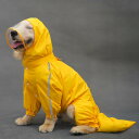 雨具フード付き 着せやすい 濡れにくい 梅雨対策 おしゃれ 犬用 レインコート キャンディ シリンの ネット ペット 大型 犬 小型 フル テール つば 広 ...