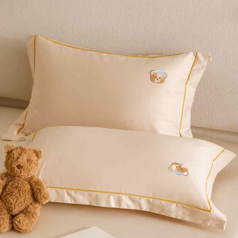 あったか 抗菌 防臭 速乾 オールシーズン 洗える 枕　カバー 高級 100 カウント サテン ウイグル長 繊維 綿 枕 カバー 1 組 家庭用 48 cmx 74 cm