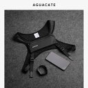 揺れにくい 軽量 撥水 軽快ランポーチ ランニングポーチ カジュアル AGUACATE ランニング用 スマートフォン バッグ 男女兼用 スポーツ用 チェスト フ...