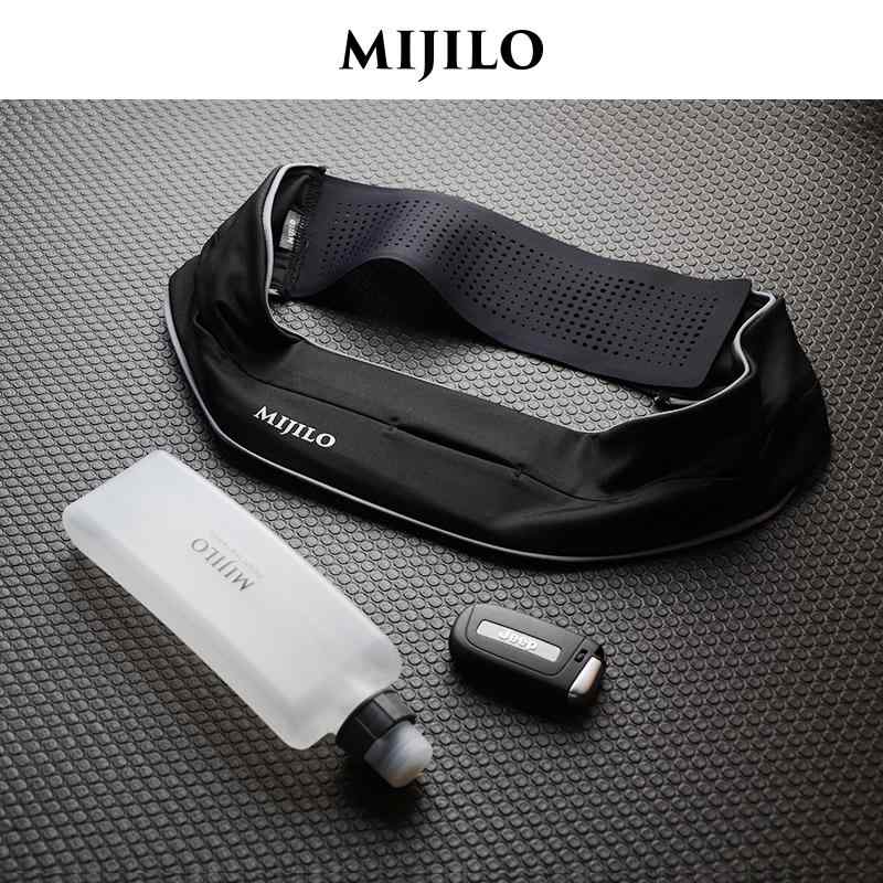 揺れにくい 軽量 撥水 軽快ランポーチ ランニングポーチ　バッグ MIJILO ランニング ウエスト バッグ ..