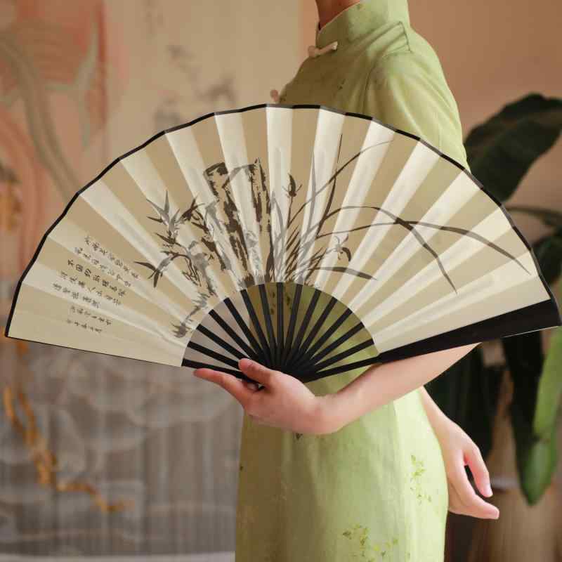 インテリア 開運扇子 和風扇子 和柄 和風 扇子　和風 レトロ 扇子 10インチ 片足 チャイナ風 メンズ 夏..