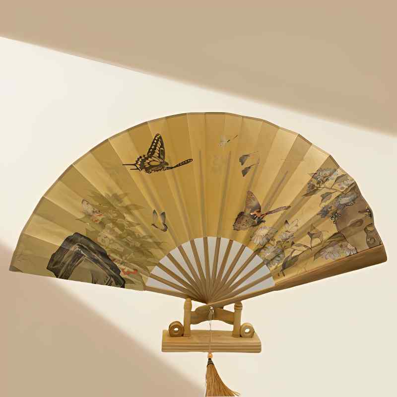 日本扇子 折りたたみ おしゃれ シンプル 扇子　和風 チャイナ風 明朝 孔子 邸 9インチ レトロ スタイル..