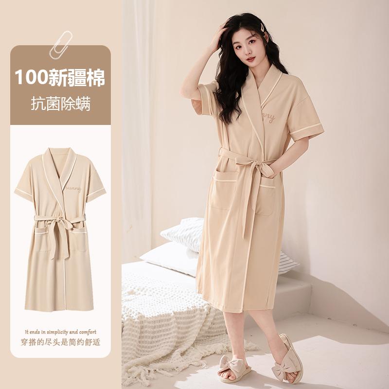 着るバスタオル 涼しい カワイイ バスドレス ガウン　パジャマ　バスローブ フェン テンカン ナイトガ..