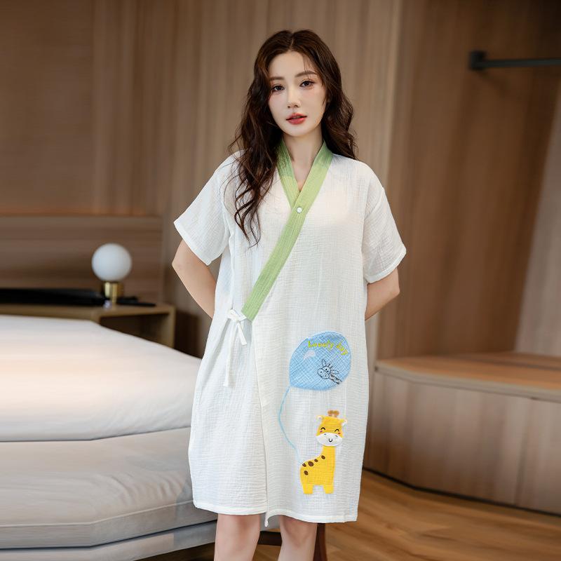 着るバスタオル 涼しい カワイイ バスドレス ガウン　パジャマ　バスローブ バス タオル バスローブ ウ..