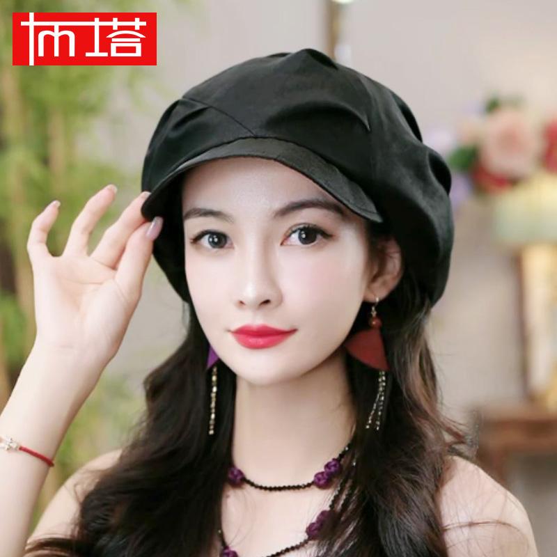 無地 シンプル 紫外線対策 小顔効果 かわいい ベレー帽　レディース　かわいい 豚の 香りの 雲 ガーゼ..