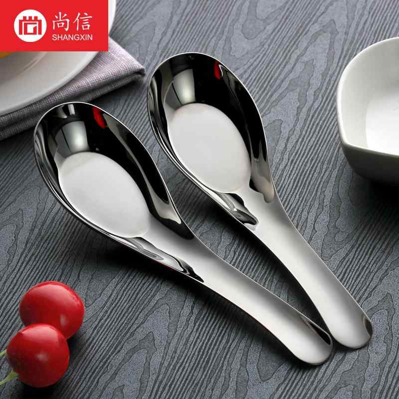 おしゃれ ステンレス 北欧 スプーン　食器 304 ステンレス スチール スプーン 家庭用 食用 大人用 スープ 子供用 ファミリー 鉄 テーブル フラット