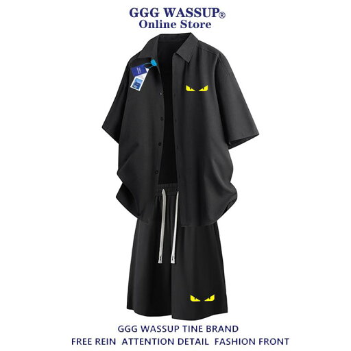 冷感 防シワ クール ひんやり 涼しい Tシャツ メンズ セットアップ GGG Wassup Little Monster Demon Eye スーツ メンズ 夏 半袖 シャツ ショート パンツ セット ウェア 冷感 防シワ クール ひんやり 涼しい Tシャツ メンズ セットアップ GGG Wassup Little Monster Demon Eye スーツ メンズ 夏 半袖 シャツ ショート パンツ セット ウェア