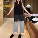 カップ付きインナー キャミソール タンクトップ 盛れる 涼しい Vネック レース レディース 大きいサイズ レースの スプライシング 綿の ノースリーブ ベスト レディース 太い MM 夏の 重ね 着の ゆったり ミドル 丈の トップス