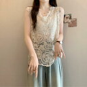 カップ付きインナー キャミソール タンクトップ 盛れる 涼しい Vネック レース レディース レース フック フラワー Vネック ベスト トップス 女性用 夏 2025 大きめ サイズ mm ハイエンド ノースリーブ レイヤリング シャツ