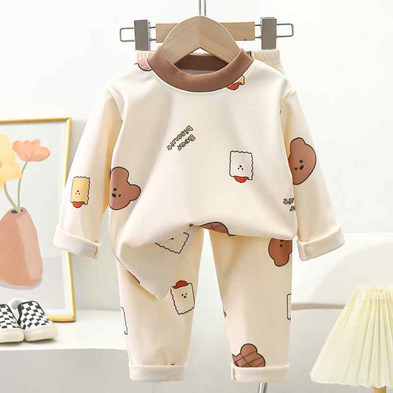 おしゃれ かわいい 子ども服 ルームウェア 部屋着 防寒 ベビー服　春秋 ベビー 服 秋冬 スタイル ドイ..