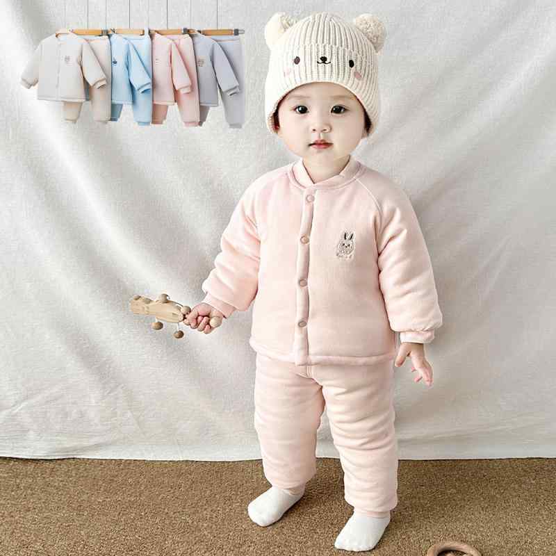 おしゃれ かわいい 子ども服 ルームウェア 部屋着 防寒 ベビー服 春秋 ベビー 冬用 コットン ウェア 厚手 暖かい スーツ 綿 コート パンツ ジャケット ...