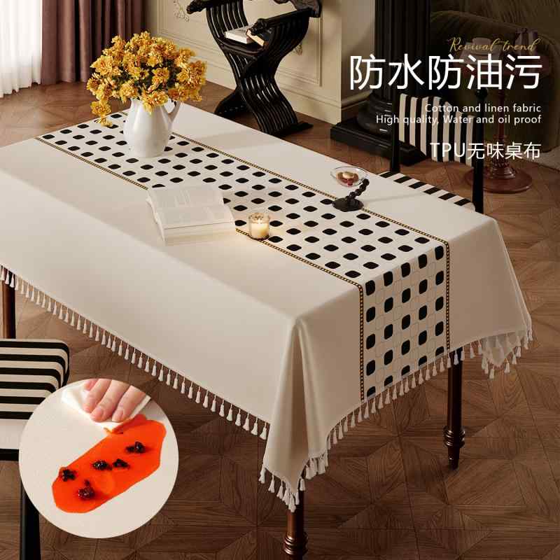 卓上カバー正方形 長方形 無地 汚れ防止 カバー テーブルクロス　おしゃれ 2025年 TPU テーブル クロス..