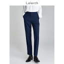 かっこいい スタイリッシュ快適 動きやすい スーツ セットアップ ブルー Larens クロス ネイビーブルー プロ スーツ パンツ レディース ハイウエスト ...