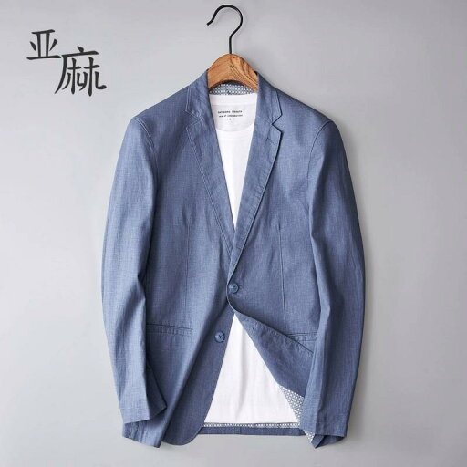 かっこいい スタイリッシュ快適 動きやすい スーツ セットアップ ブルー トミー リネン スーツ ジャケット メンズ 春夏 薄手 2025 ハイエンド ビジネス カジュアル シングル かっこいい スタイリッシュ快適 動きやすい スーツ セットアップ ブルー トミー リネン スーツ ジャケット メンズ 春夏 薄手 2025 ハイエンド ビジネス カジュアル シングル