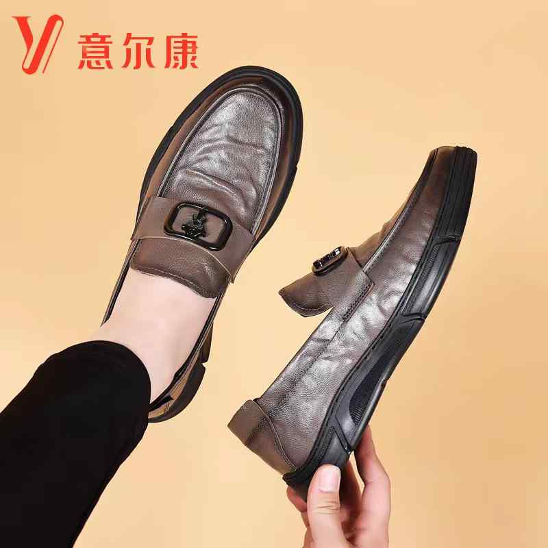 ビジネスシューズ 蒸れにくい 紳士靴 ビジネスシューズ　革靴　メンズ Yierkang メンズシューズ メンズ..