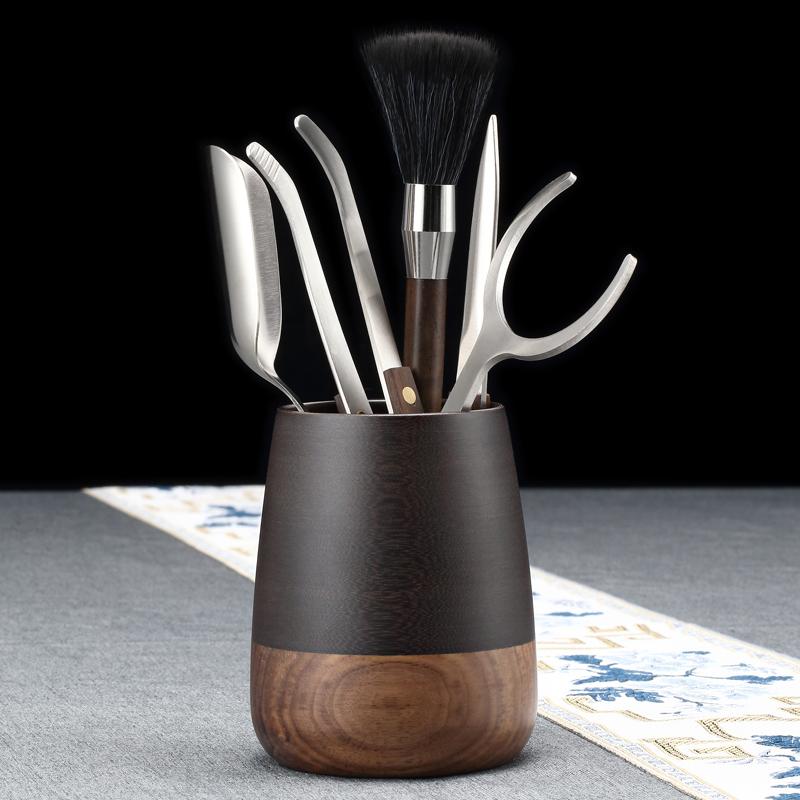 和モダン 茶器 茶器セット ティーセット　茶道具　茶器 ウォールナット ベークライト 茶道 6 紳士 セッ..