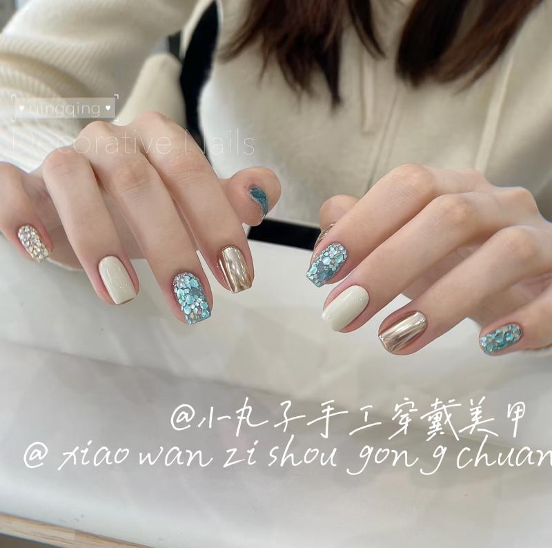 ワンホンネイル グラデーション ワンカラー シンプルネイル ネイル アート パッチ ハイエンド 点滅 す..