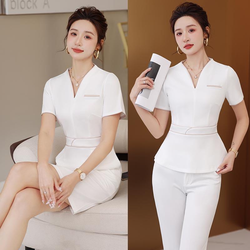 衣装 かわいい 仮装 セクシー レディース　制服　スーツ 2024夏用 ハイテク 美容師 黒と 白の ドレス ..