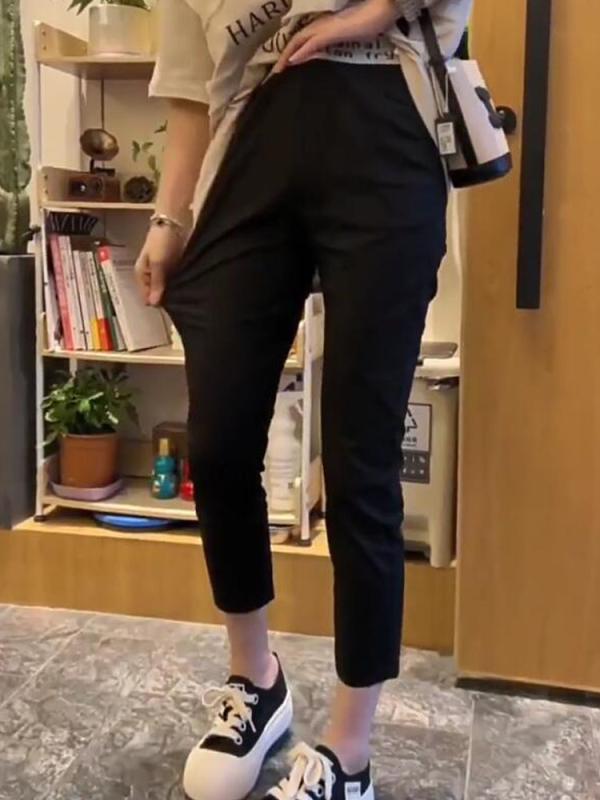 旅行 便利 レギンス　薄着　レディース 夏用 薄手 大きいサイズ 新型 八分丈 ストレート ウエスト ゴム..