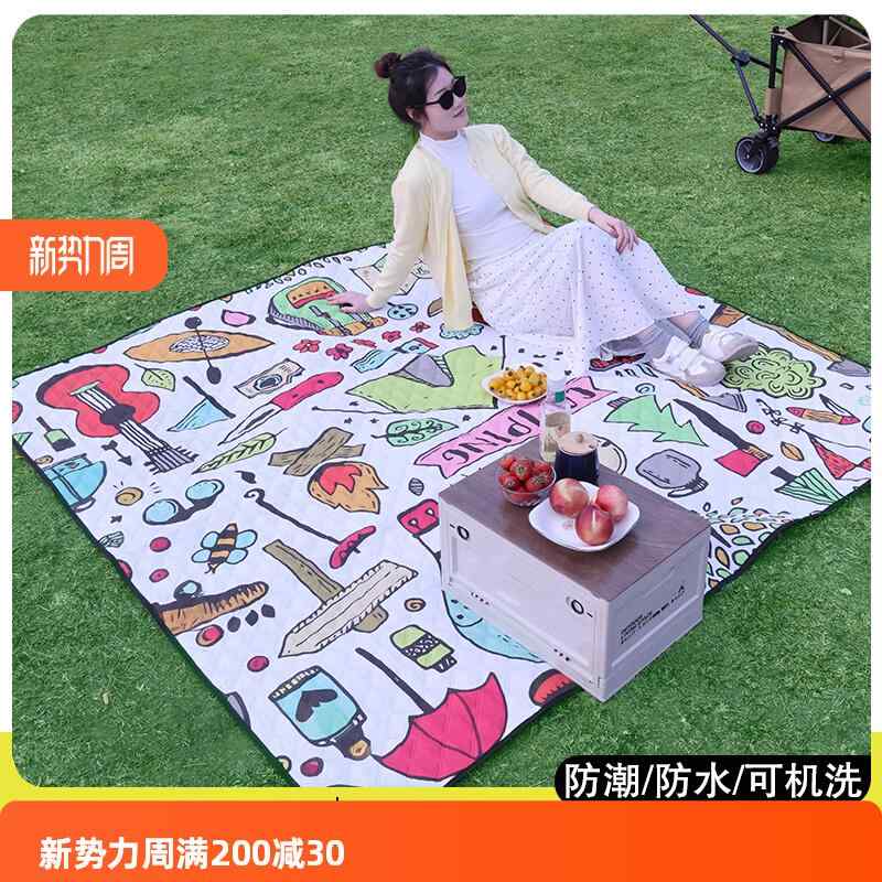 防湿布 テント キャンプ 厚手 アウトドア ピクニック キャンプ マット ピクニック マット 防 湿 厚手 春の 外出 アウトドア 防水 音波 ポータブル ドリンク キャンプ テント(4)