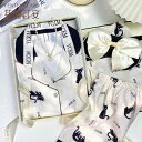もこもこ ルームウェア 暖かい かわいい パジャマ レディース かわいい 夏用の 黒 猫 シルクパジャマ アイス リボンの 胸 パッド 付き 半袖 ショート パ...