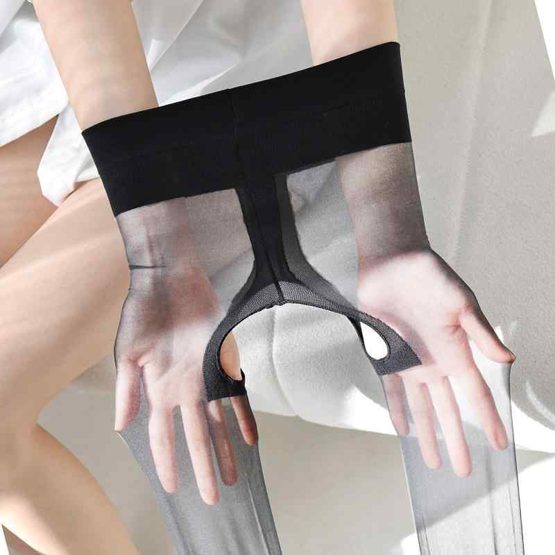 靴下 滑り止め トレーニング レディース　ソックス　レギンス 職人が 織り込んだ シルク ストッキング。 脱いだり 履いたりする 必要が ない レディース 極 薄 ブラック 薄型 スタイル。 開口部が 小さく セクシーで ナチュラルな マット パン スト。
