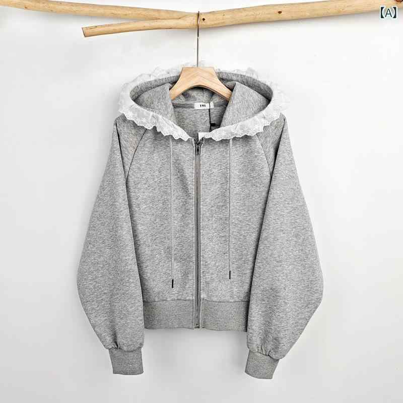 レディース パーカー ジップパーカー トップス 長袖 無地 韓国は 婦人服の 商品の 供給 源を 代理 します。