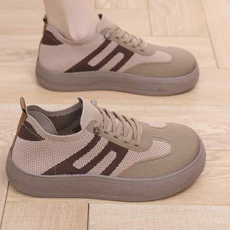 滑り止め ソフトボトム クッション スリッパ　シューズ　カジュアル 2025 春の ソフト ソール 滑り止め ドイツ トレーニング シューズで スタイリッシュな カジュアル レディースシューズ 軽くて 快適 布 シューズ