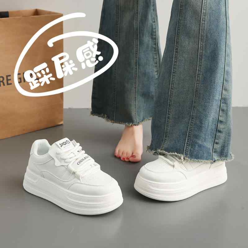 滑り止め ソフトボトム クッション スリッパ　シューズ　カジュアル 革 厚底 ホワイト シューズ レディース 2025 春夏 ヒット ボード 滑り止め ソフト ソール スポーツ カジュアル