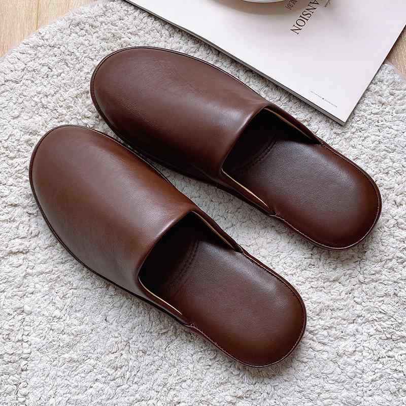 快適 カジュアルシューズ 普段使い フラットソール シューズ　スリッパ　カジュアル 軽くて ハイエンド 春秋 シープスキン スリッパ 男性用 滑り止め 臭いのな い 厚底 女性用 革 ソフト ソール 自宅用