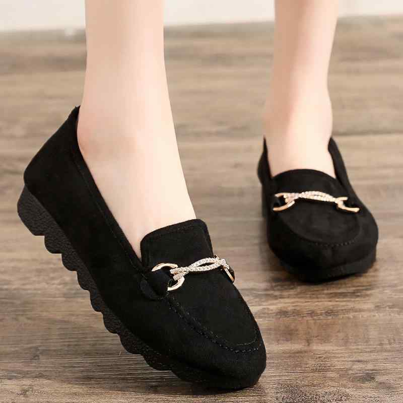 快適 カジュアルシューズ 普段使い フラットソール スリッパ　シューズ　カジュアル オールド 布 靴 レディースシングル シューズ 滑り止め ソフト ソール スリッポン フラット ブラックワーク トゥシューズ 妊婦用 マザー