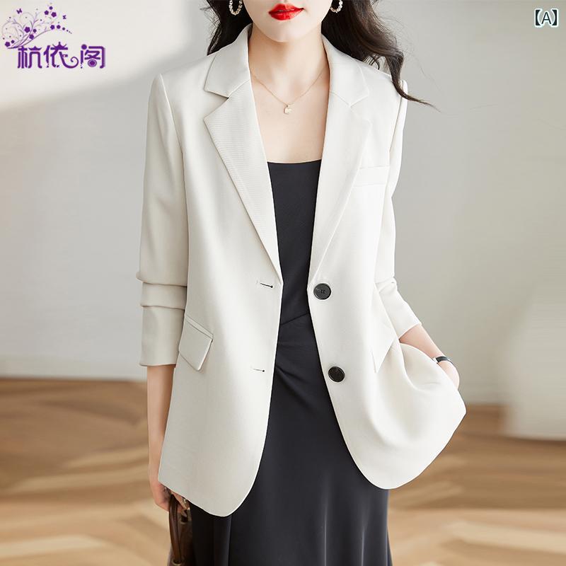 洗える ウォッシャブル オールシーズン おしゃれ ビジネス　スーツ　ジャケット 小さい ブレザー レディース 2024 秋 ハイエンド 韓国 カジュアル 春秋 スーツ