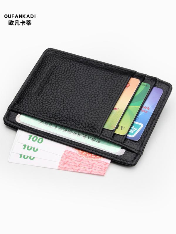 軽量 多機能 財布　カードケース　レザー 新 薄型 コンパクト カードホルダー メンズ レザー 運転 免許..
