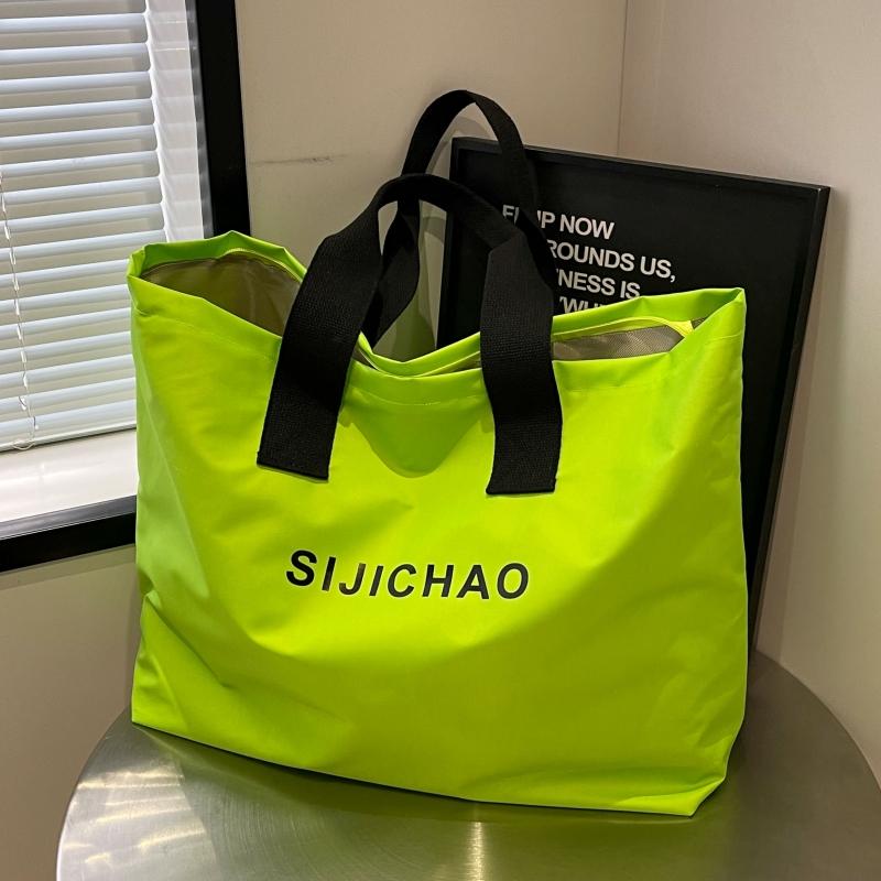 レディースバッグ 綺麗 かわいい きちんと トートバッグ　キャンバス　ファイル 夏用 キャンディカラー ナイロン バッグ 大容量 短 距離 旅行用 ハンドバッグ 多機能 ワンショルダー 通勤用 トートバッグ。