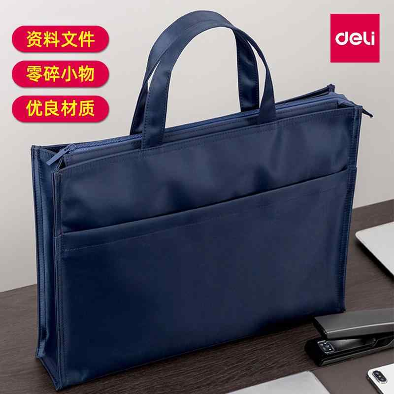 レディースバッグ 綺麗 かわいい きちんと トートバッグ キャンバス ファイル デリ 63762 ブリーフケース 厚手 ポータブル ジッパー ハンドバッグ オフィス大容量 ビジネス ミーティング A 4 ファイル バッグ