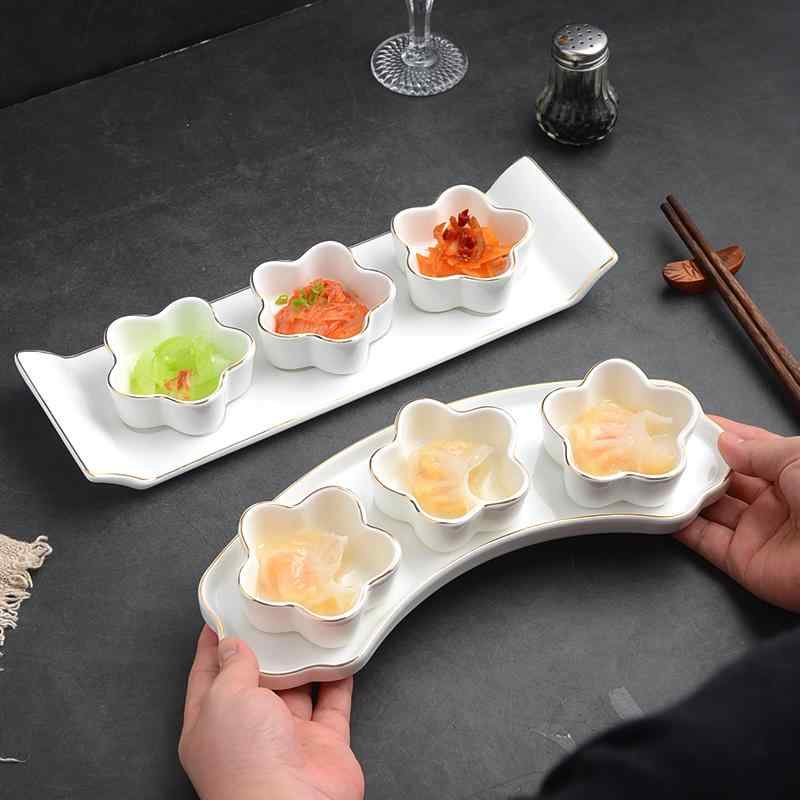 インテリア おしゃれ キッチン用品 家庭用 雑貨 プレート　皿　トレイ 中華 前菜 皿 ホテル 点 心 冷 菜 皿小 スナック 鉢