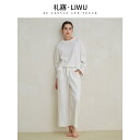 おしゃれ 肌に優しい 快適 ルームウェア メンズ パジャマ 上下 LIWU 春秋 綿 白 ホーム 服 スーツ レディース ゆったり カジュアル 長袖 ズボン 夏