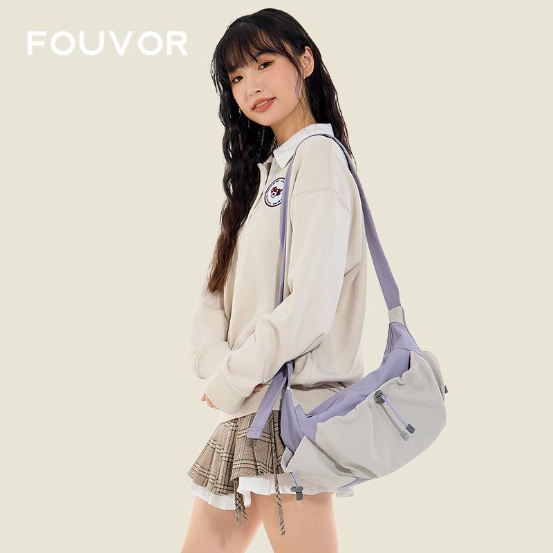 大容量 クロスボディ 韓国 ショルダー レディース　バッグ　カジュアル FOUVOR ドーパミン メッセンジャーバッグ 女の子用 ナイロン バッグ 学生 和風 ショルダーバッグ 通勤 レディースバッグ(4)