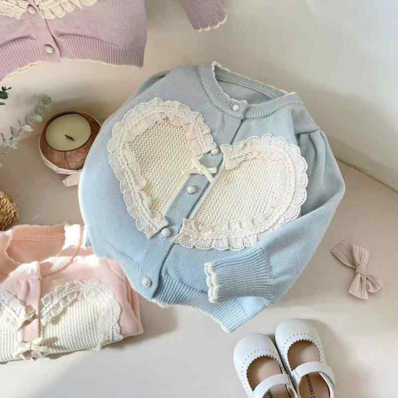 子ども服 ベビー服 赤ちゃん服 暖かい カワイイ おしゃれ 子供服　ニット　セーター 女の子は カーディ..