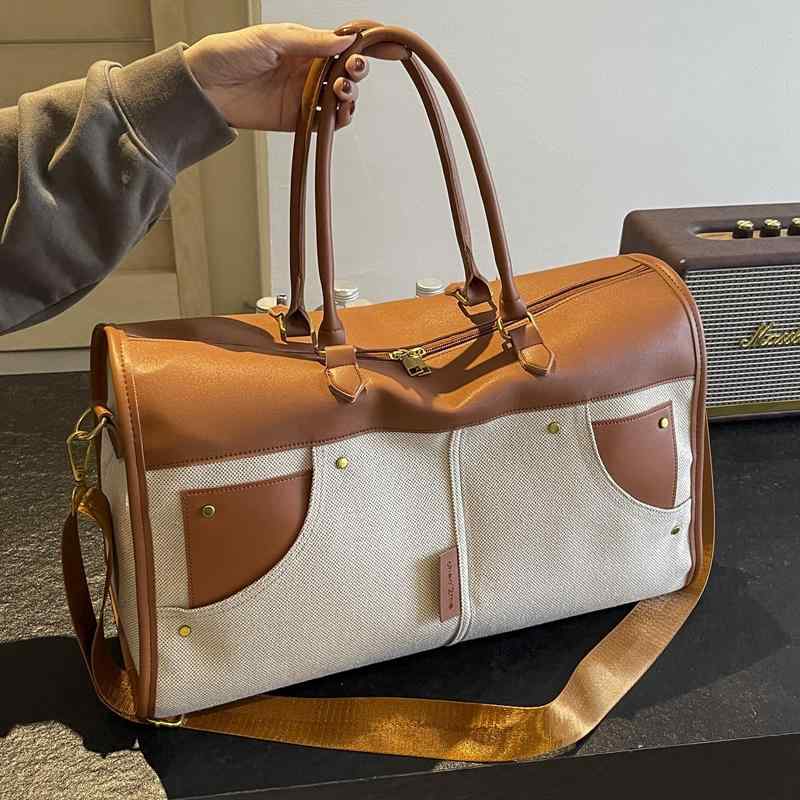 おしゃれ カジュアル 大容量 軽い バッグ　ハンドバッグ　トラベル 旅行 バッグ レディース短 距離 出張 荷物 バッグ大容量 軽量 携帯 便利 収納