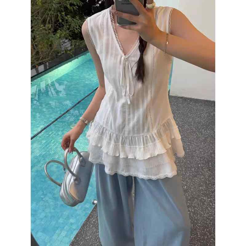 キャミワンピ 無地 ロング丈 ペチコート インナー　ワンピース　トップス ホワイト ブドワール レース ..