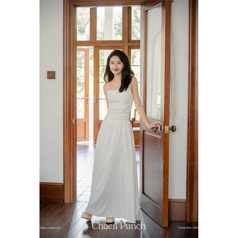 キャミワンピ 無地 ロング丈 ペチコート キャミソール　トップス　レディース 春夏 レディース フレン..