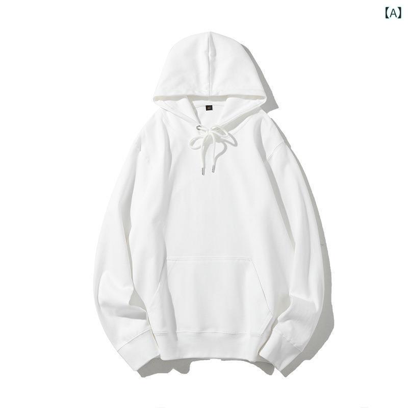 レディース スウェット 長袖 トップス 無地 牛 油 果 緑 300 g 重 ポンド 精 櫛 綿 加 毛 フード付き ..