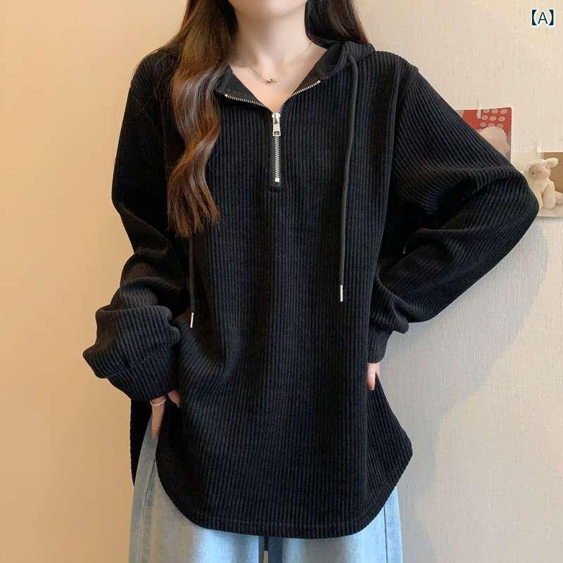 レディース パーカー ジップパーカー トップス 長袖 無地 特大 サイズ 10150 kg レディース 春秋 フー..