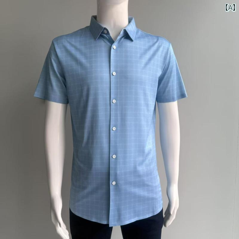 楽天バランスケア　楽天市場店メンズ チェックシャツ カジュアルシャツ 半袖 おしゃれ 夏の新 商品は 绢 糸 半袖 シャツを 含みます。