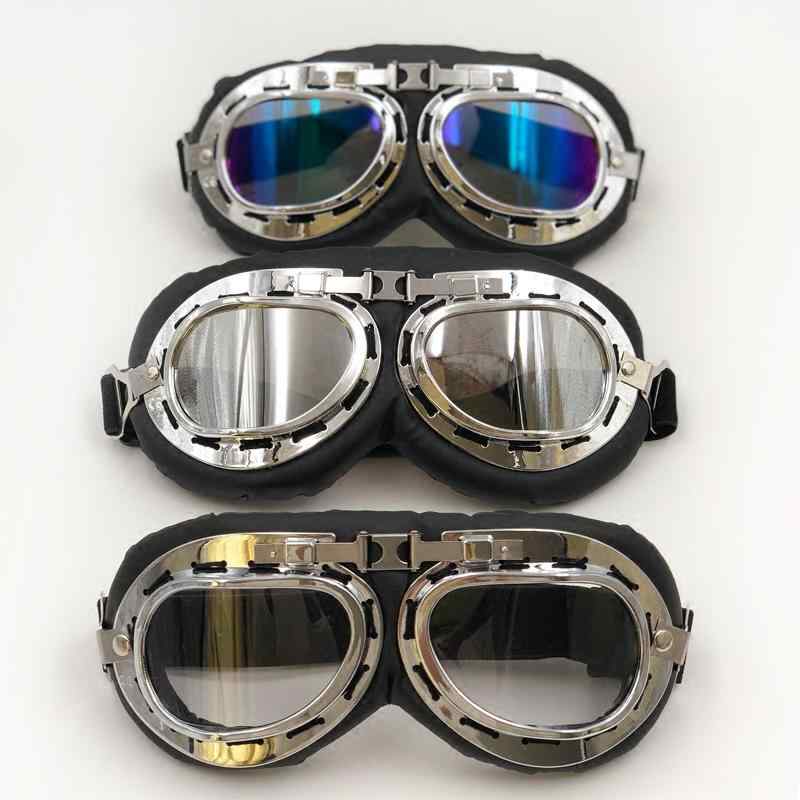 サングラス　めがね　スタイリッシュ スキー ゴーグル ハーレー グラス パイロット ハット デコレーション で 顔が 見える 小型 バイク と 同じ スタイル 防風 防塵
