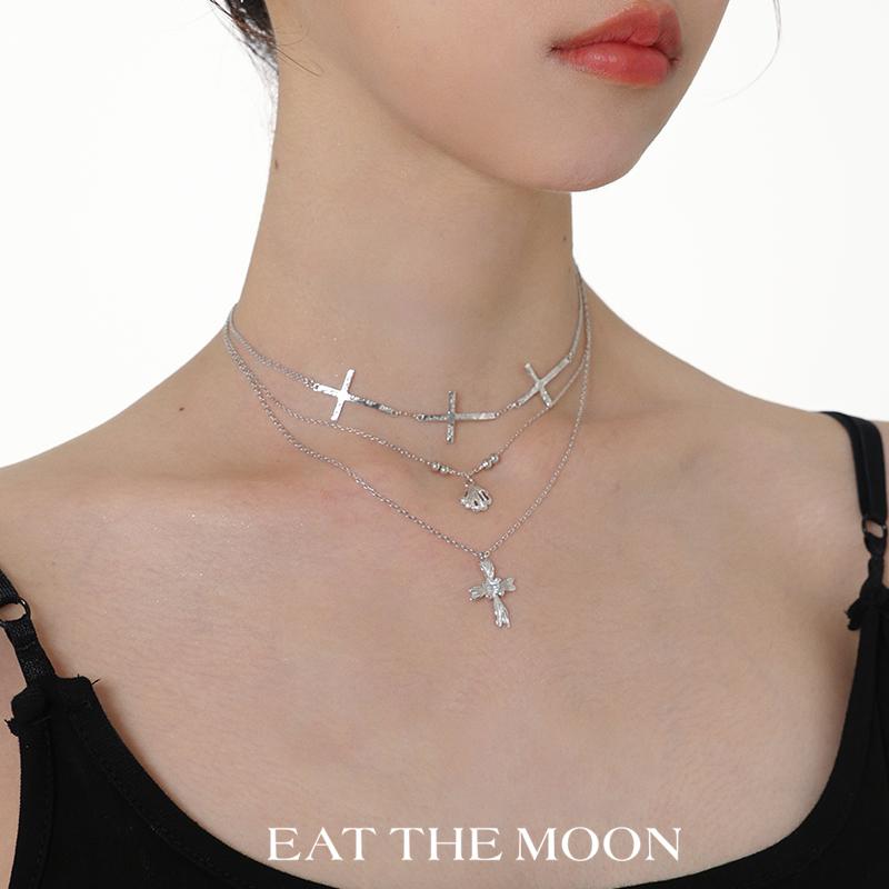 男女兼用 普段使い デイリー 華奢 かわいい ネックレス　十字架　クロス 小さい 個性的な 液体 クロス ..